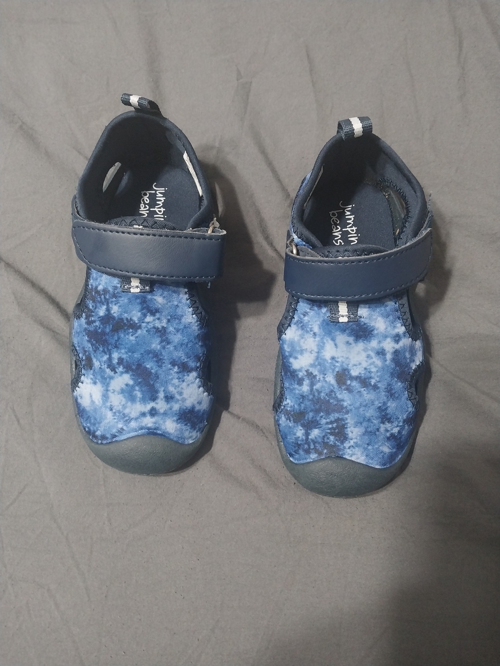 jumping beans Toddler Kids Navy & Light Blue Tie-Dye Water Shoes